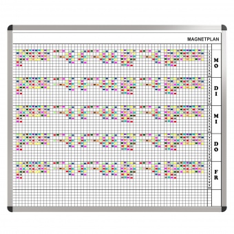 Personal-Raum-Plan, 10 Stunden, 63 Spalten, 103x137 cm, Personal-Raum-Plan, 10 Stunden, 63 Spalten, 103x137 cm,